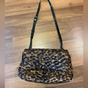 Rebecca Minkoff Leopard Edie Flap Shoulder Bag